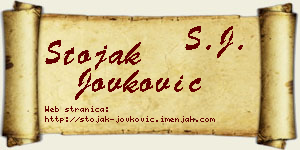 Stojak Jovković vizit kartica